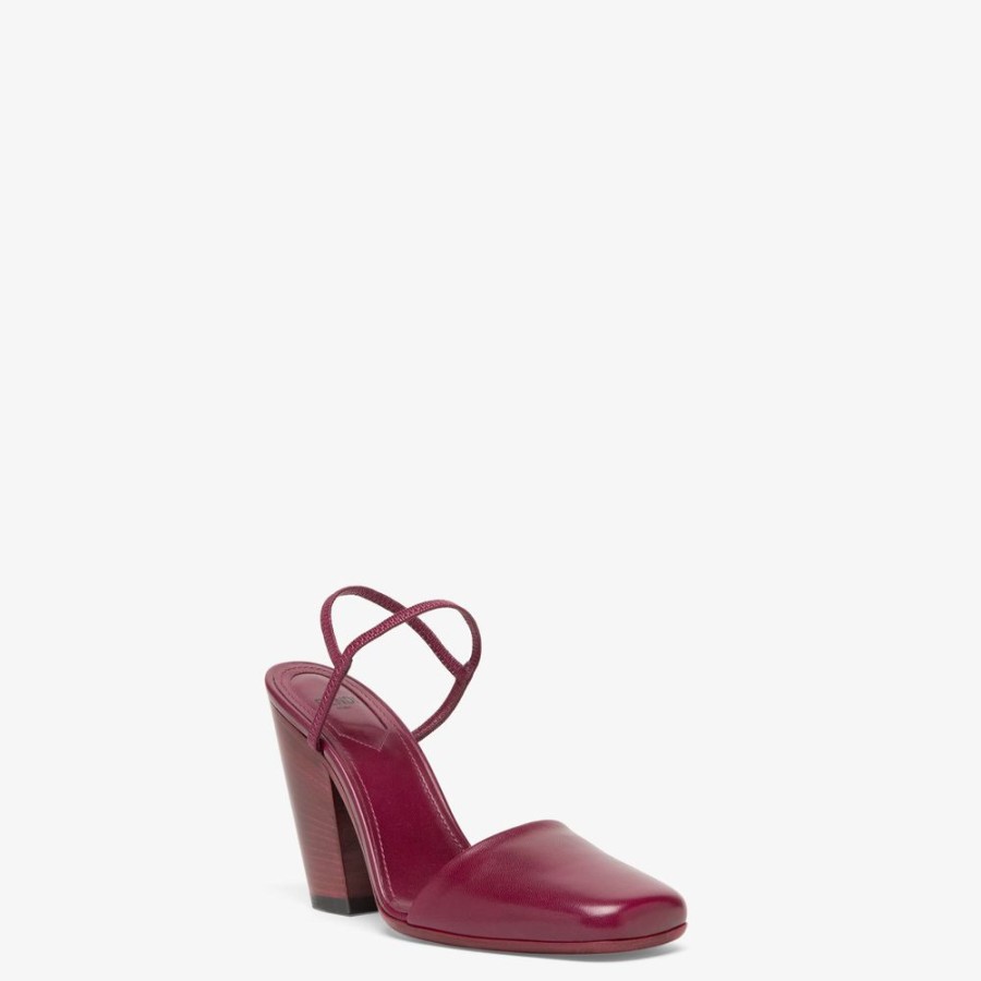 Damen Fendi Pumps Und Slingbacks | Slingback Aus Nappaleder In Rot