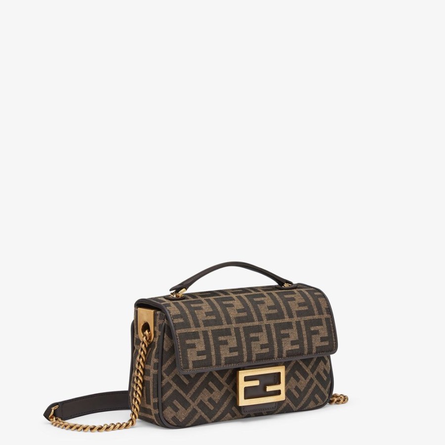 Damen Fendi Schulter- Und Crossbody-Taschen | Tasche Aus Jacquard Ff-Gewebe