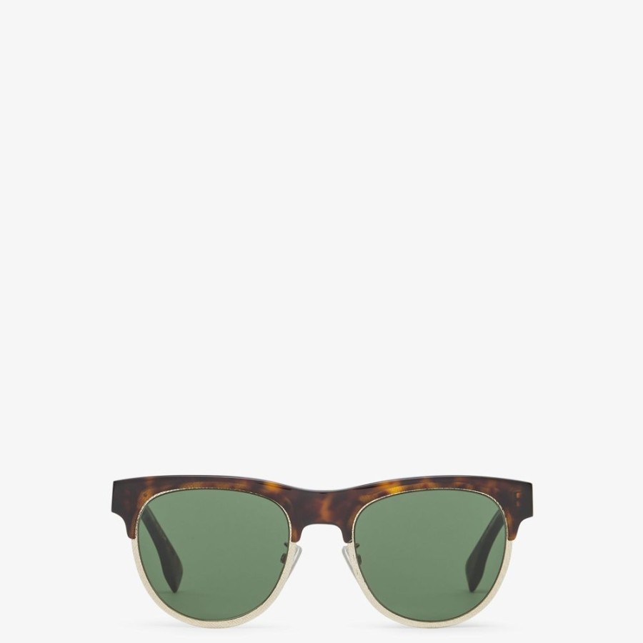 Herren Fendi Sonnenbrillen | Sonnenbrille Aus Acetat In Havannabraun