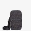 Herren Fendi Reisetaschen | Rucksack Aus Ff Jacquard-Stoff