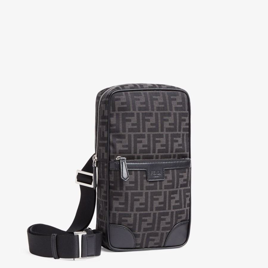 Herren Fendi Reisetaschen | Rucksack Aus Ff Jacquard-Stoff