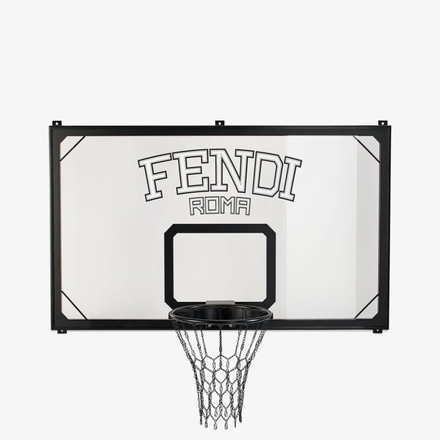 Herren Fendi Reise- Und Lifestyle-Accessoires | Basketballkorb Aus Metall In Schwarz