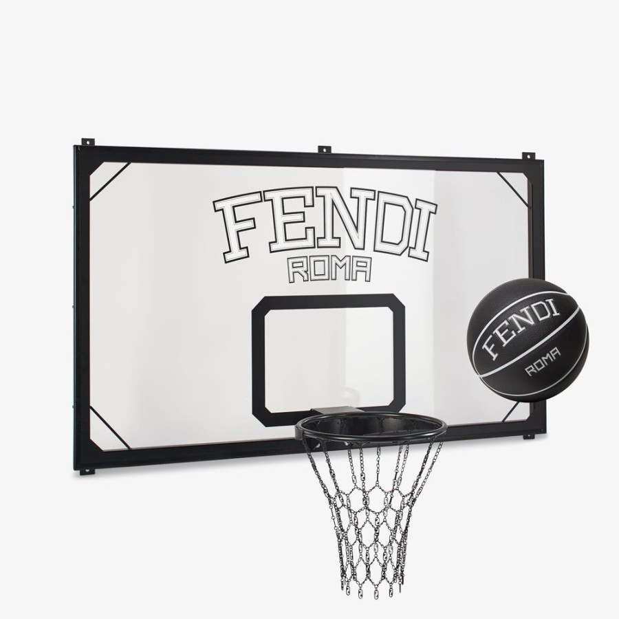 Herren Fendi Reise- Und Lifestyle-Accessoires | Basketballkorb Aus Metall In Schwarz