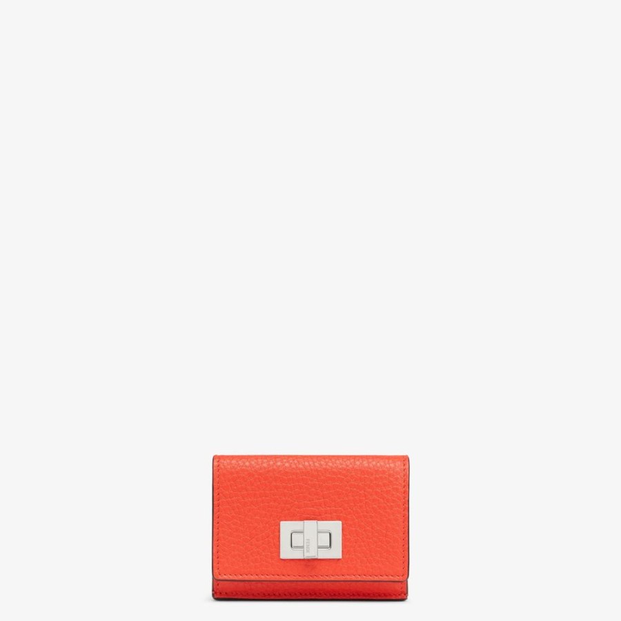 Damen Fendi Portemonnaies | Portemonnaie Aus Leder In Rot