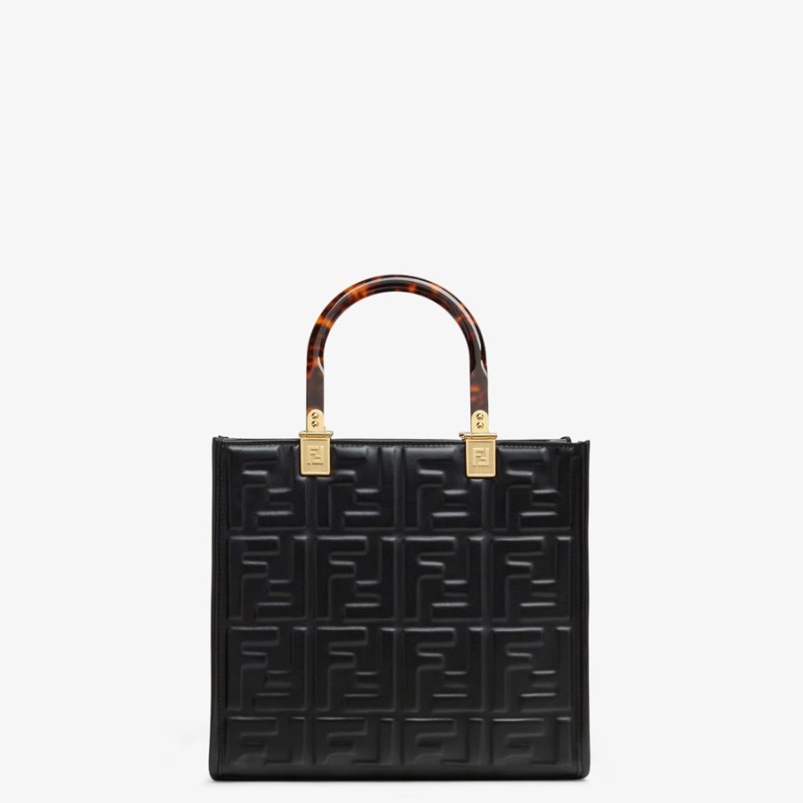 Damen Fendi Shopper-Taschen | Shopper Aus Leder In Schwarz