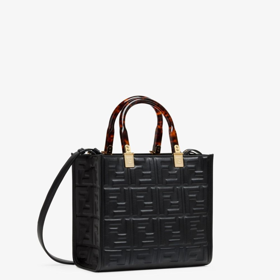 Damen Fendi Shopper-Taschen | Shopper Aus Leder In Schwarz