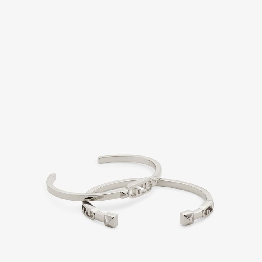 Damen Fendi Armbander | Armbander Aus Metall In Silberfarben