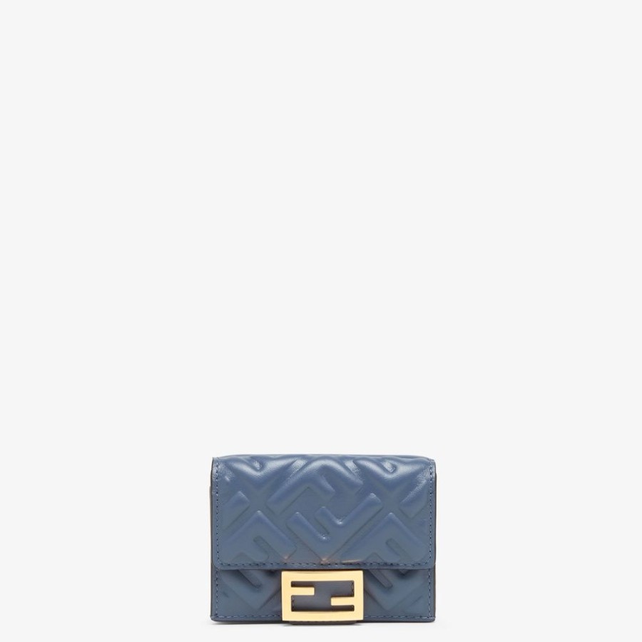 Damen Fendi Portemonnaies | Portemonnaie Aus Nappaleder In Blau