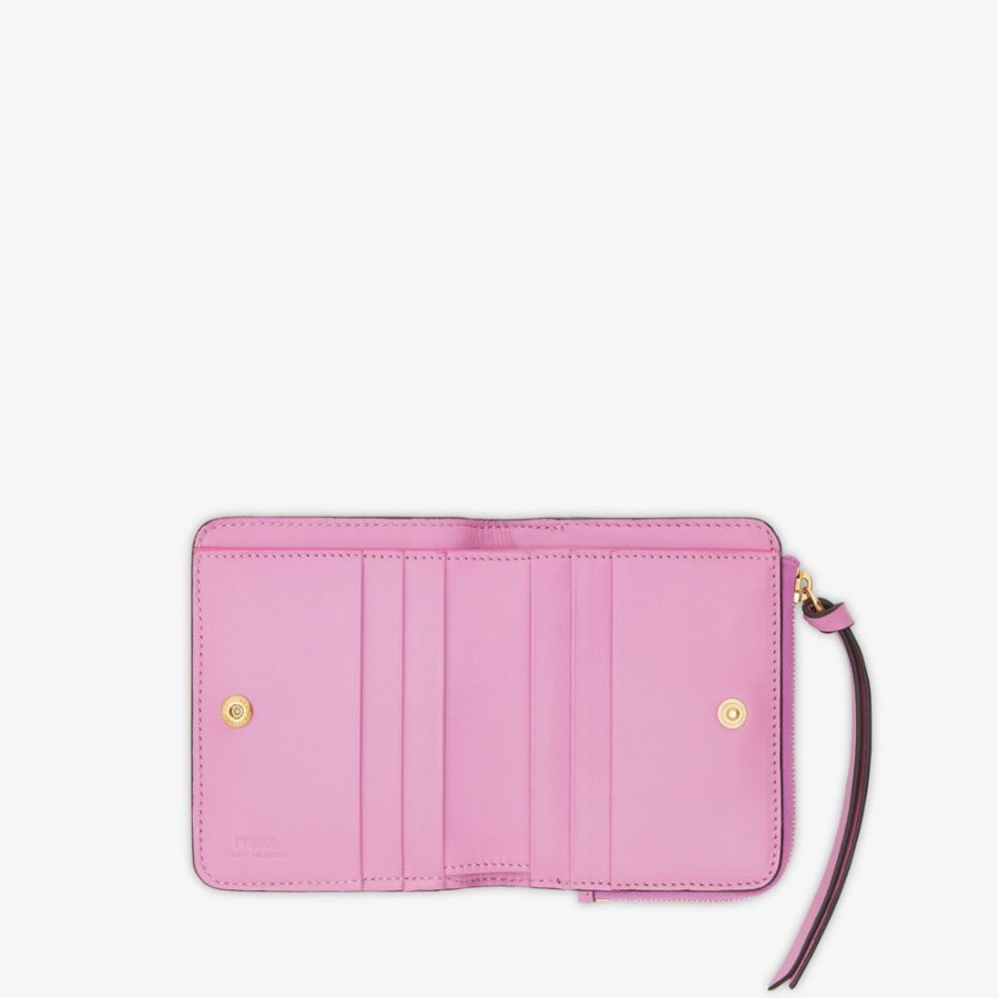 Damen Fendi Portemonnaies | Portemonnaie Aus Leder In Rosa