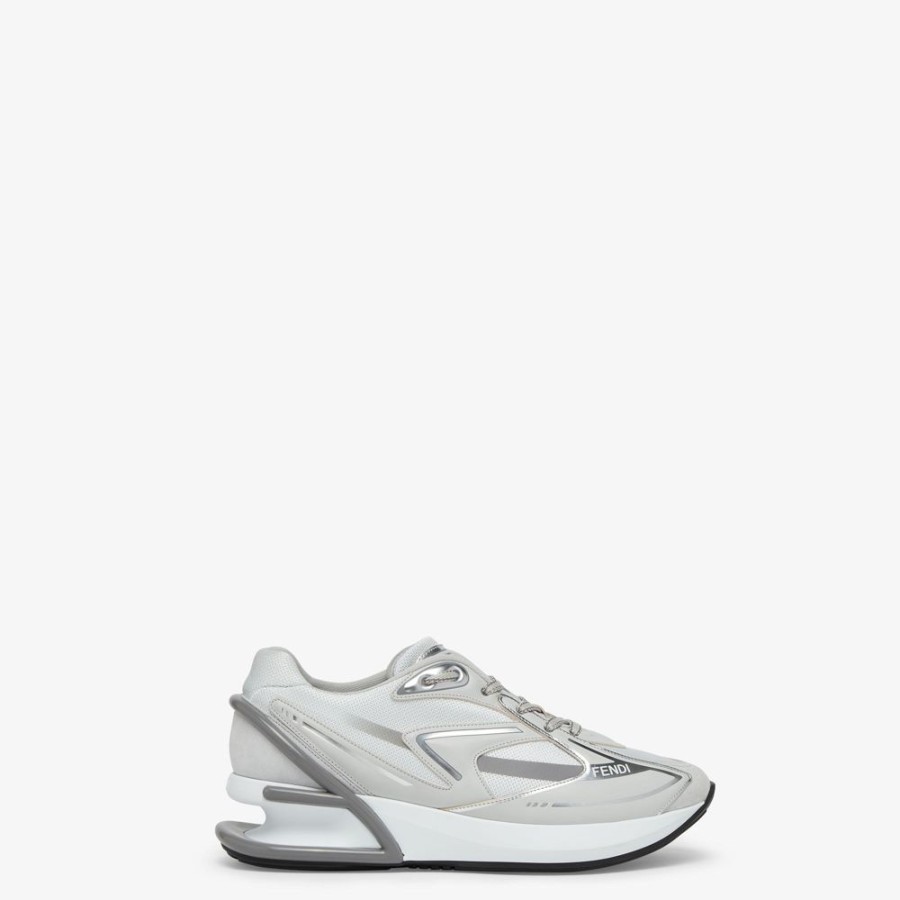 Damen Fendi Sneakers | Laufschuh Aus Stoff In Grau