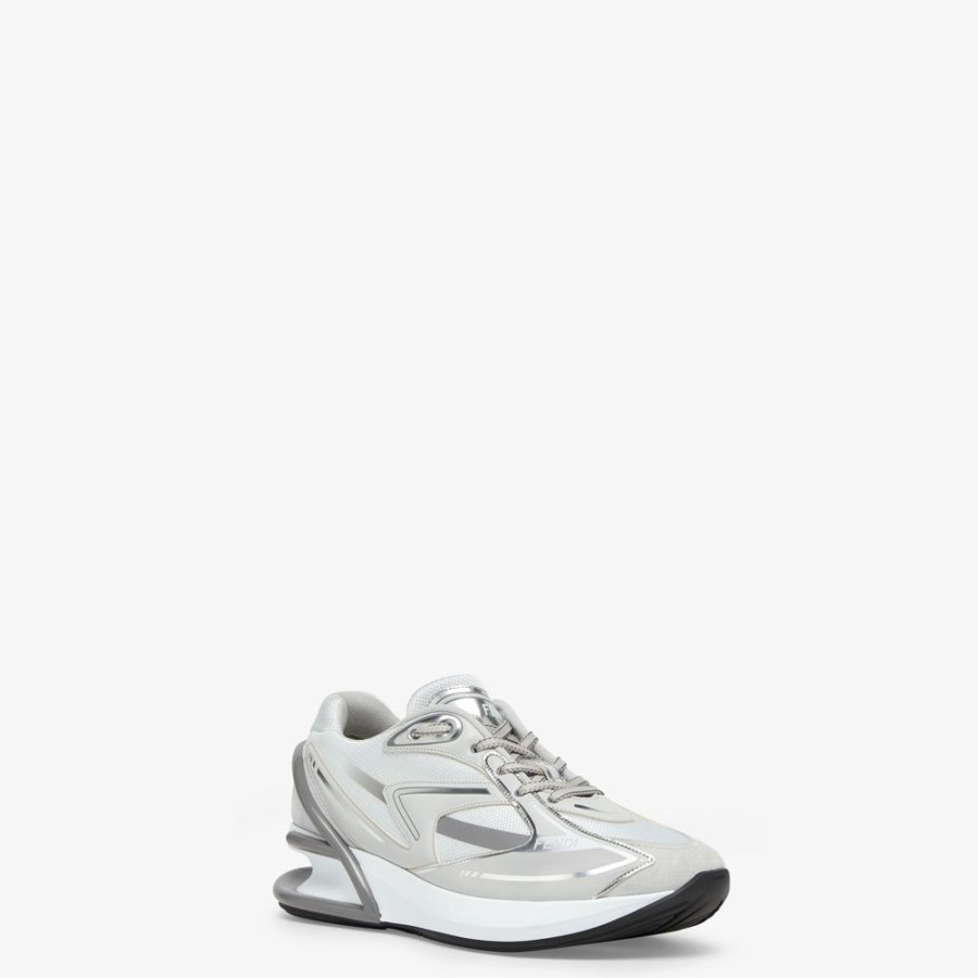 Damen Fendi Sneakers | Laufschuh Aus Stoff In Grau