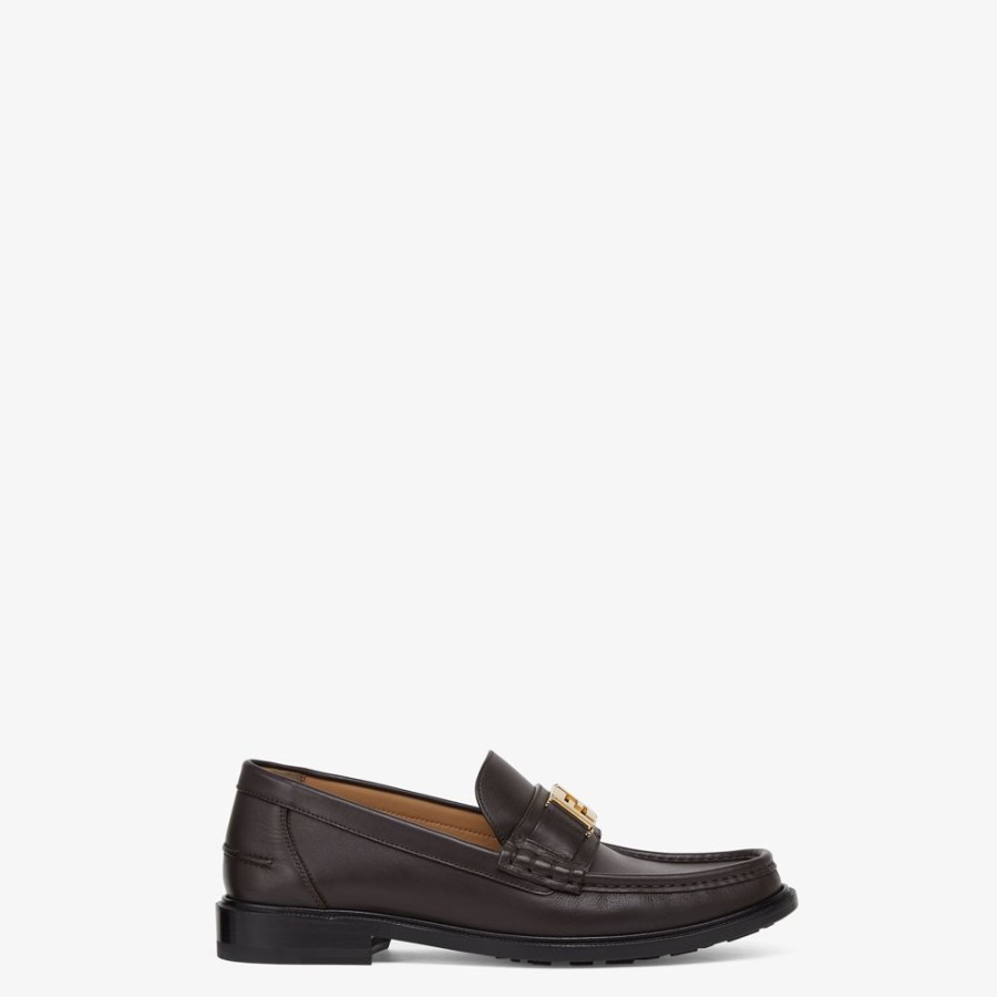 Herren Fendi Loafer | Loafers Aus Leder In Braun