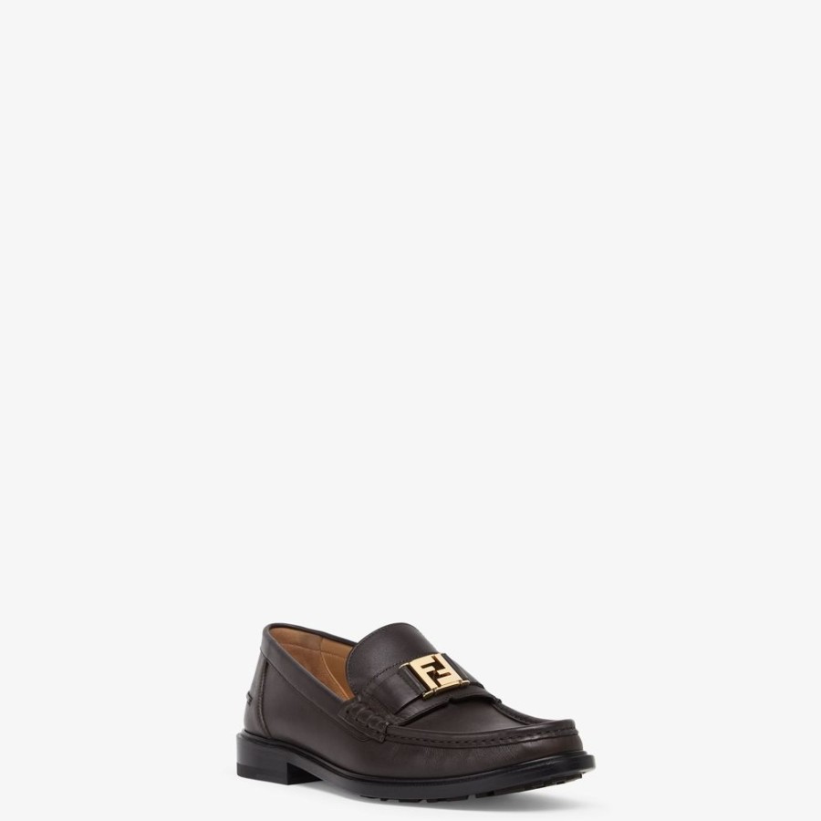 Herren Fendi Loafer | Loafers Aus Leder In Braun