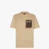 Herren Fendi T-Shirts Und Poloshirts | T-Shirt Aus Jersey In Beige