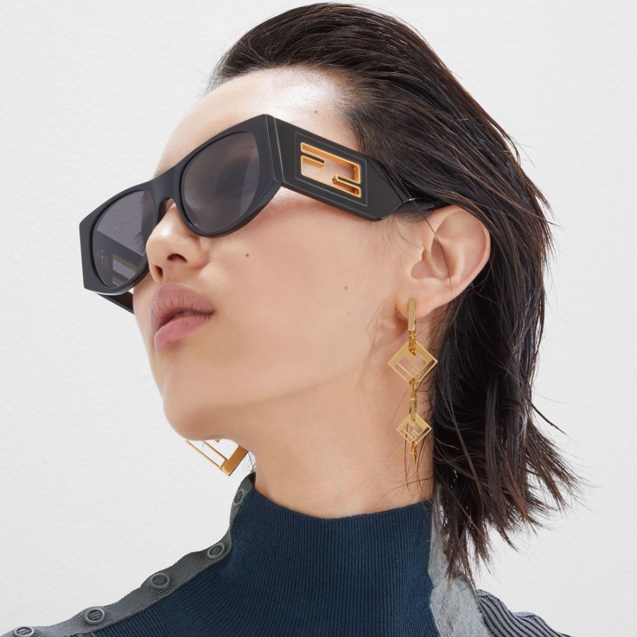 Damen Fendi Ohrring Und Broschen | Ohrringe Aus Metall In Gold-Optik