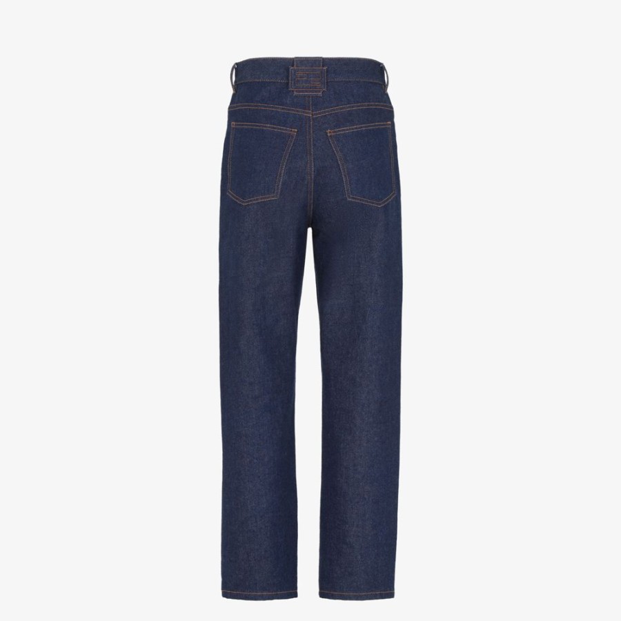 Damen Fendi Jeans | Hose Aus Denim In Blau