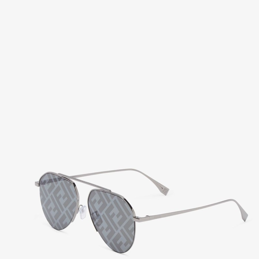 Herren Fendi Sonnenbrillen | Sonnenbrille In Goldfarben