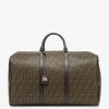 Herren Fendi Fur Die Reise | Tasche Aus Ff-Stoff In Braun