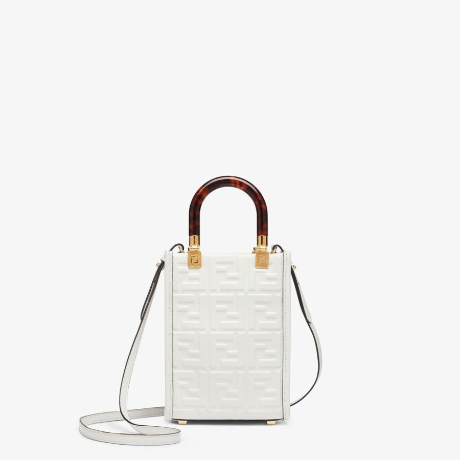 Damen Fendi Mini-Taschen | Mini-Tasche Aus Leder In Weis