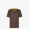 Herren Fendi T-Shirts Und Poloshirts | T-Shirt Aus Baumwolle In Braun