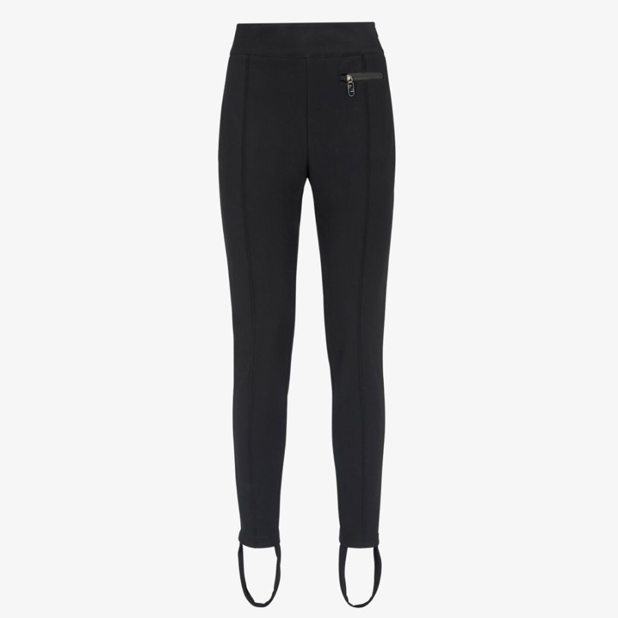 Damen Fendi Skiwear | Leggings Aus Technischem Gewebe In Schwarz