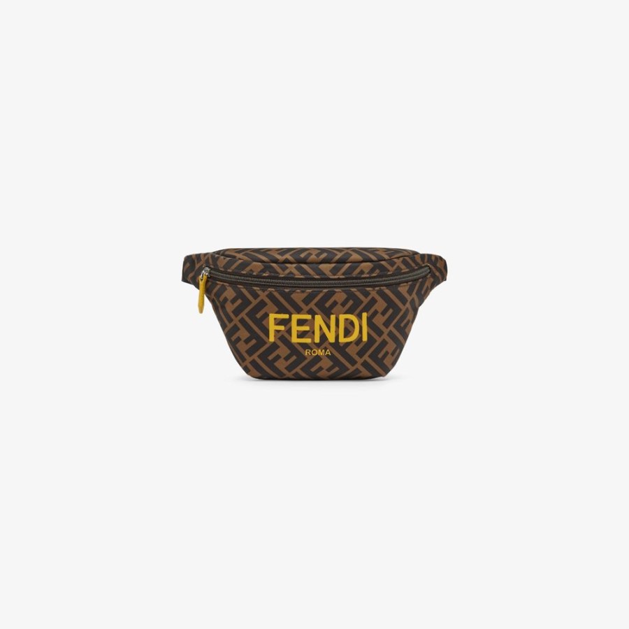 Kids Fendi Accessoires | Gurteltasche Aus Nylon Mit Fendi Roma Logo