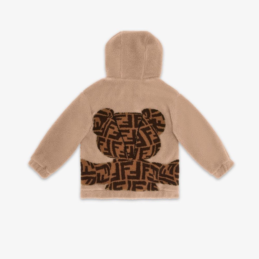 Kids Fendi Ready To Wear | Baren-Sweatshirt Aus Wolle In Beige