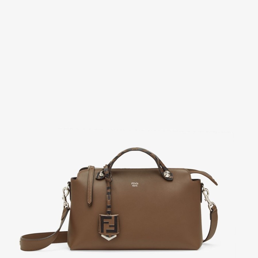 Damen Fendi Boston Bags | Boston Bag Aus Leder In Braun