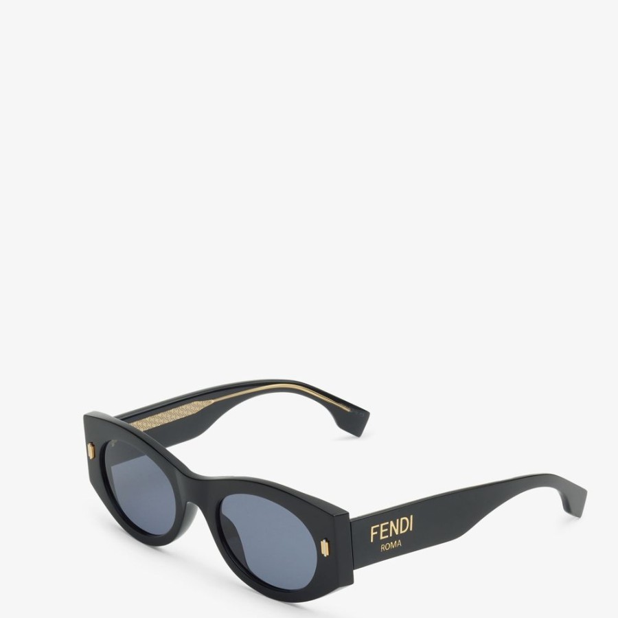 Damen Fendi Sonnenbrillen | Sonnenbrille Aus Acetat In Schwarz