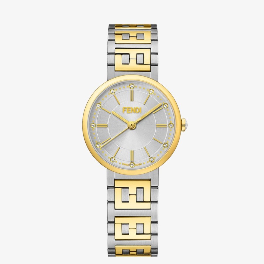 Damen Fendi Uhren | 29 Mm – Uhr Mit Ff-Logo Am Armband