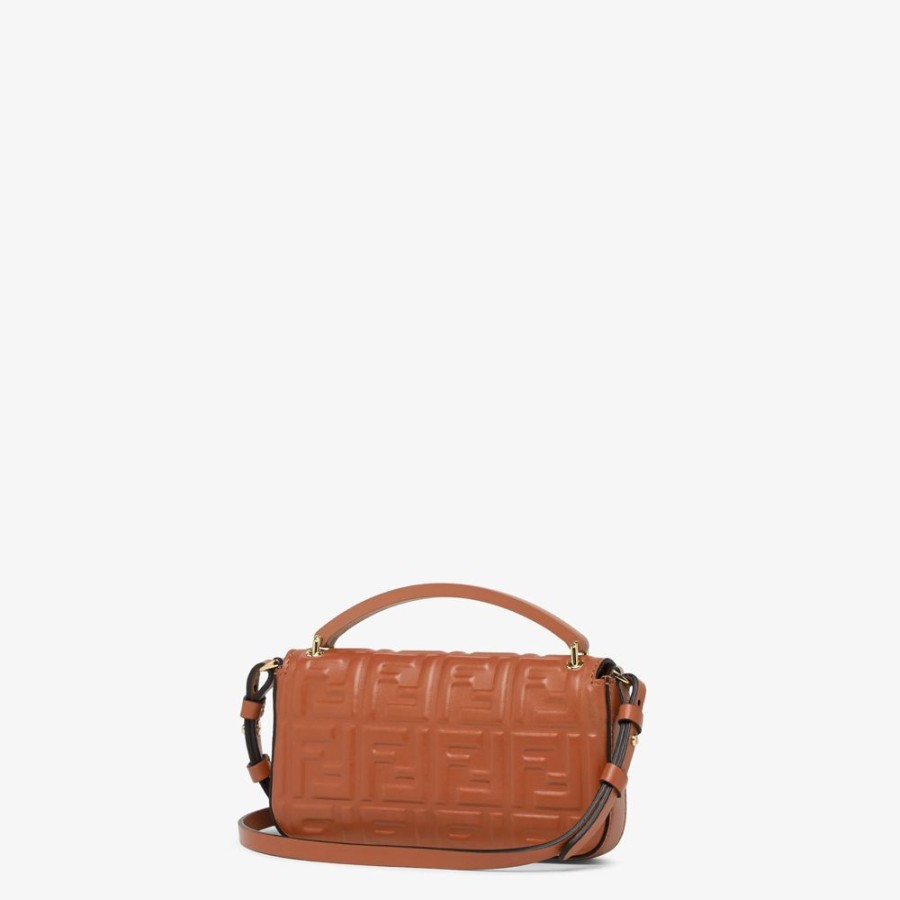 Damen Fendi Mini-Taschen | Pochette Aus Nappaleder In Braun