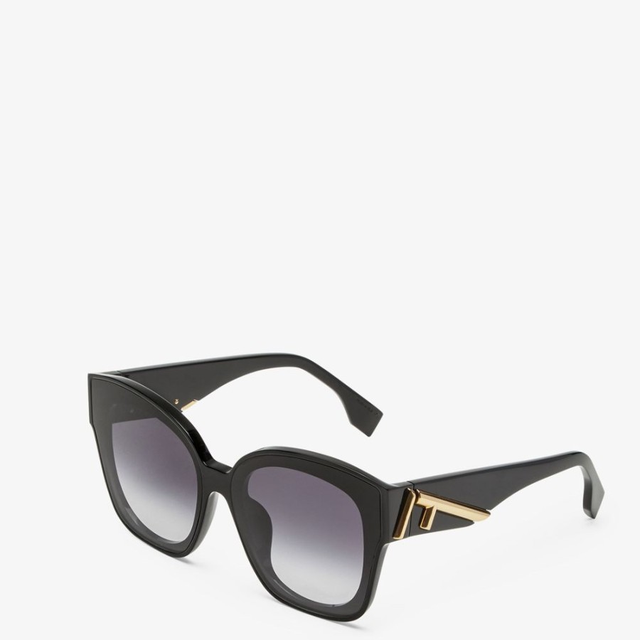 Damen Fendi Sonnenbrillen | Sonnenbrille Aus Acetat In Schwarz