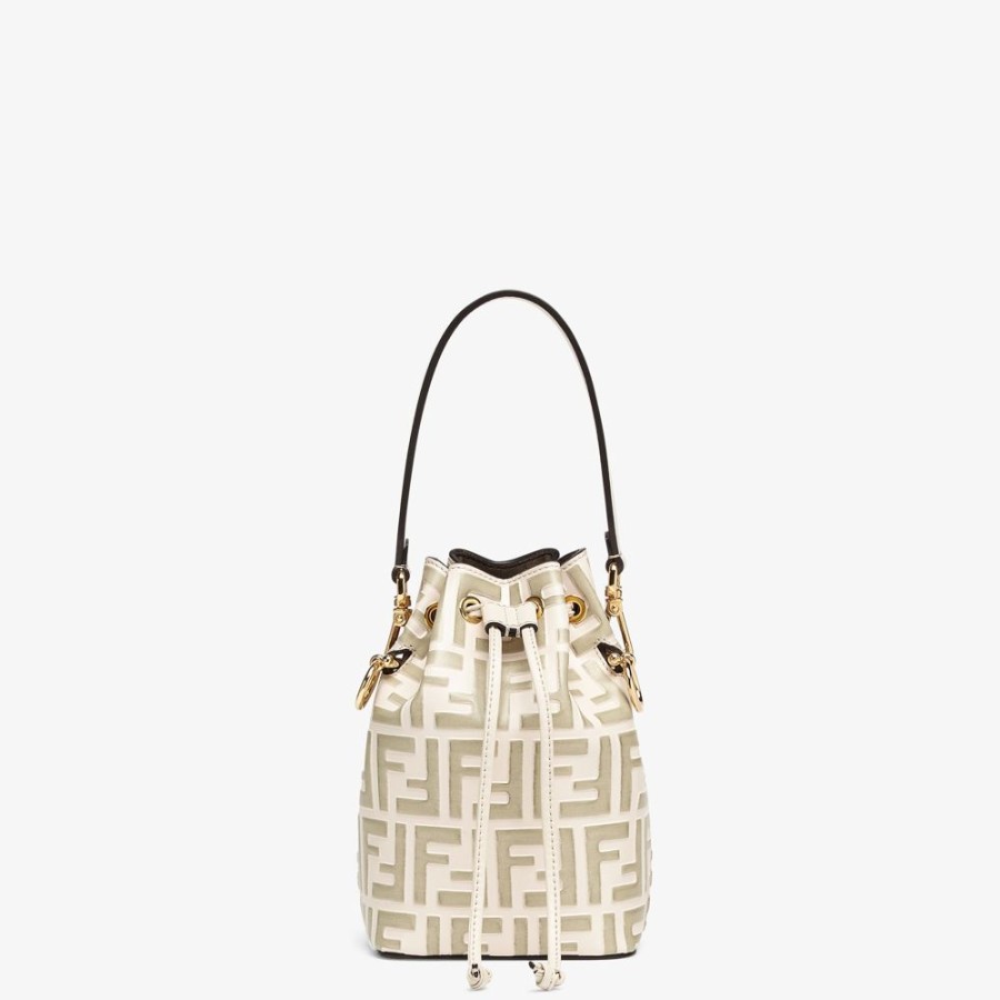 Damen Fendi Mini-Taschen | Mini-Tasche Aus Leder In Beige