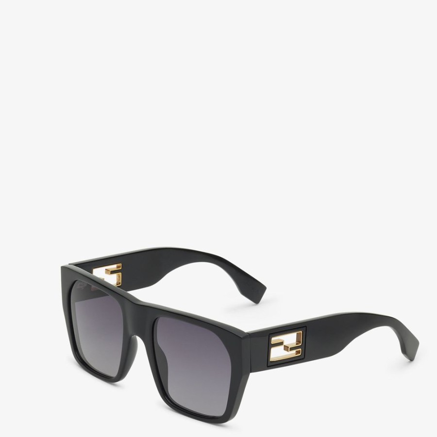 Damen Fendi Sonnenbrillen | Sonnenbrille Aus Acetat In Schwarz