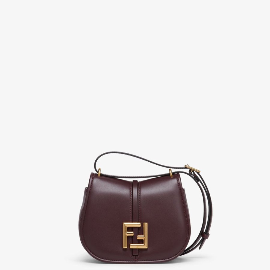 Damen Fendi Schulter- Und Crossbody-Taschen | Tasche Aus Leder In Bordeaux