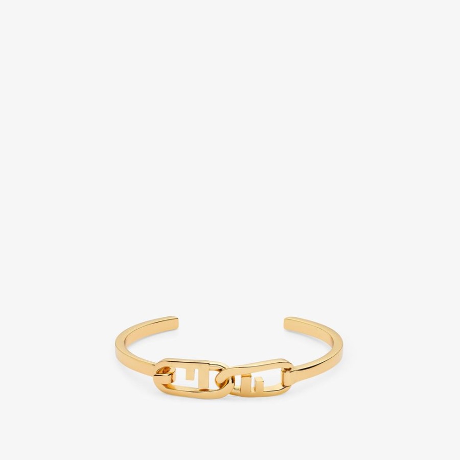 Damen Fendi Armbander | Armband Aus Metall In Goldfarben