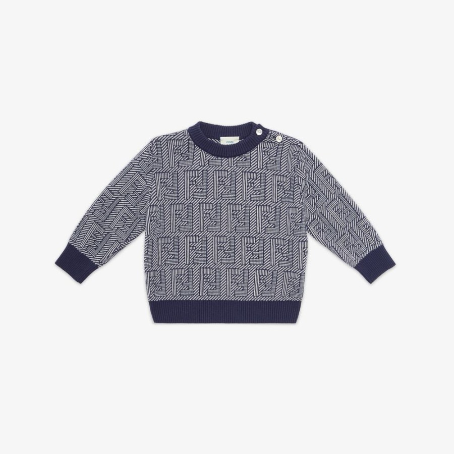 Kids Fendi Baby Madchen | Baby-Pullover Aus Wolle Mit Logo