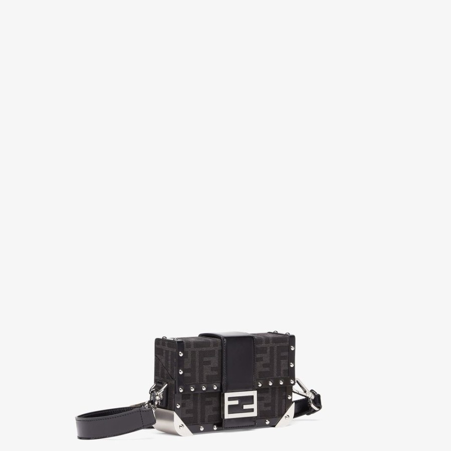 Herren Fendi Messenger Bags | Tasche Aus Jacquard Ff-Gewebe