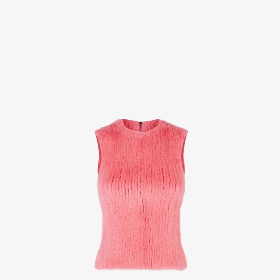 Damen Fendi Tops Und Blusen | Top Aus Baumwolle In Rosa