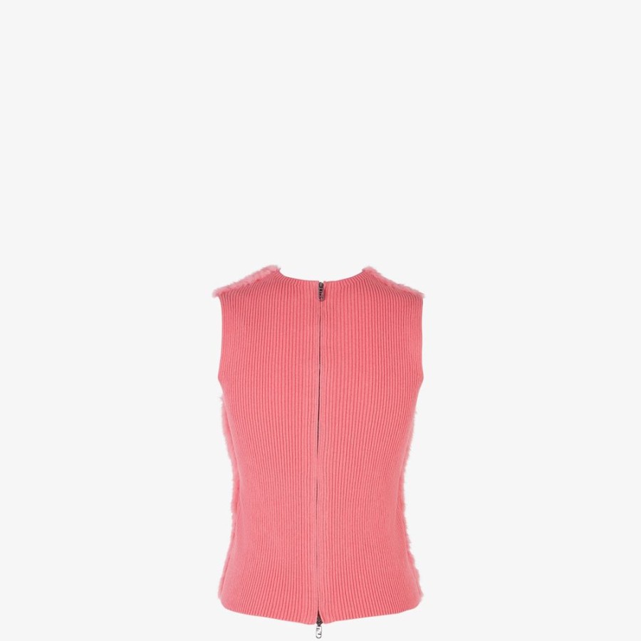 Damen Fendi Tops Und Blusen | Top Aus Baumwolle In Rosa