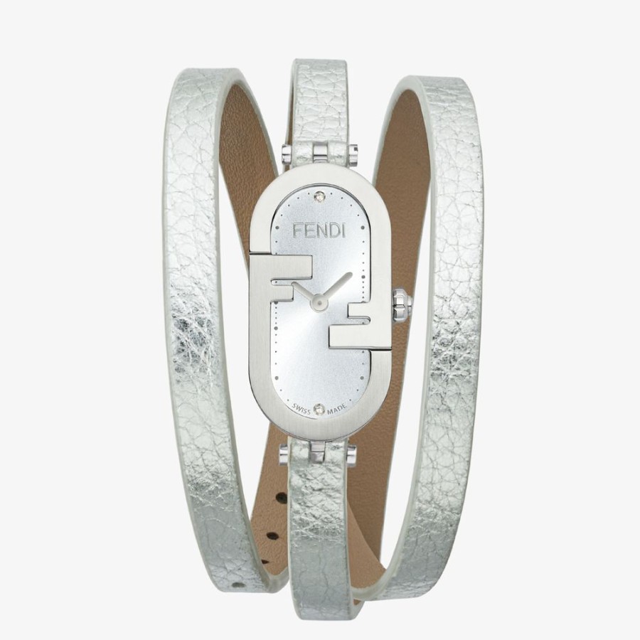 Damen Fendi Uhren | Ovale Armbanduhr, 14,80 X 28,30 Mm, Mit Ff-Logo