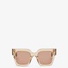 Damen Fendi Sonnenbrillen | Sonnenbrille Aus Acetat In Beige