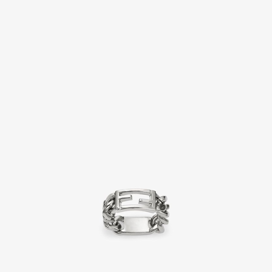 Herren Fendi Ringe | Ring In Silberfarben