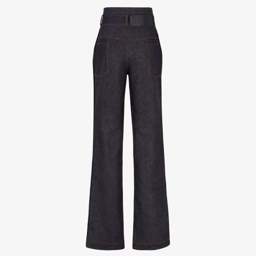 Damen Fendi Anzuge Und Sets | Hose Aus Denim In Blau