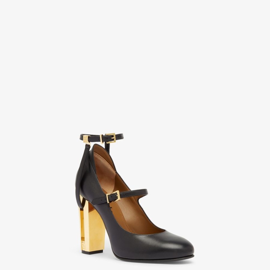 Damen Fendi Pumps Und Slingbacks | Pumps Mit Hohem Absatz Aus Leder In Schwarz