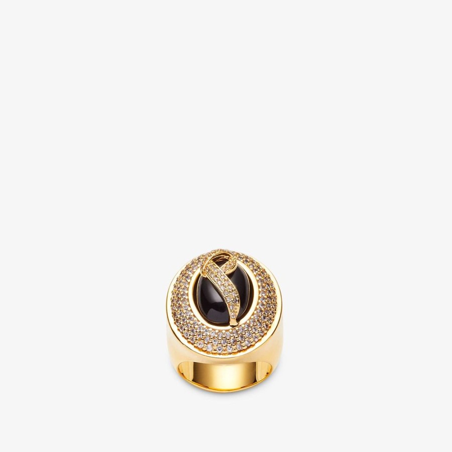 Damen Fendi Ringe | Ring Aus Metall, Goldfarben