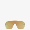 Damen Fendi Sonnenbrillen | Sonnenbrille In Maskenform In Goldfarbe