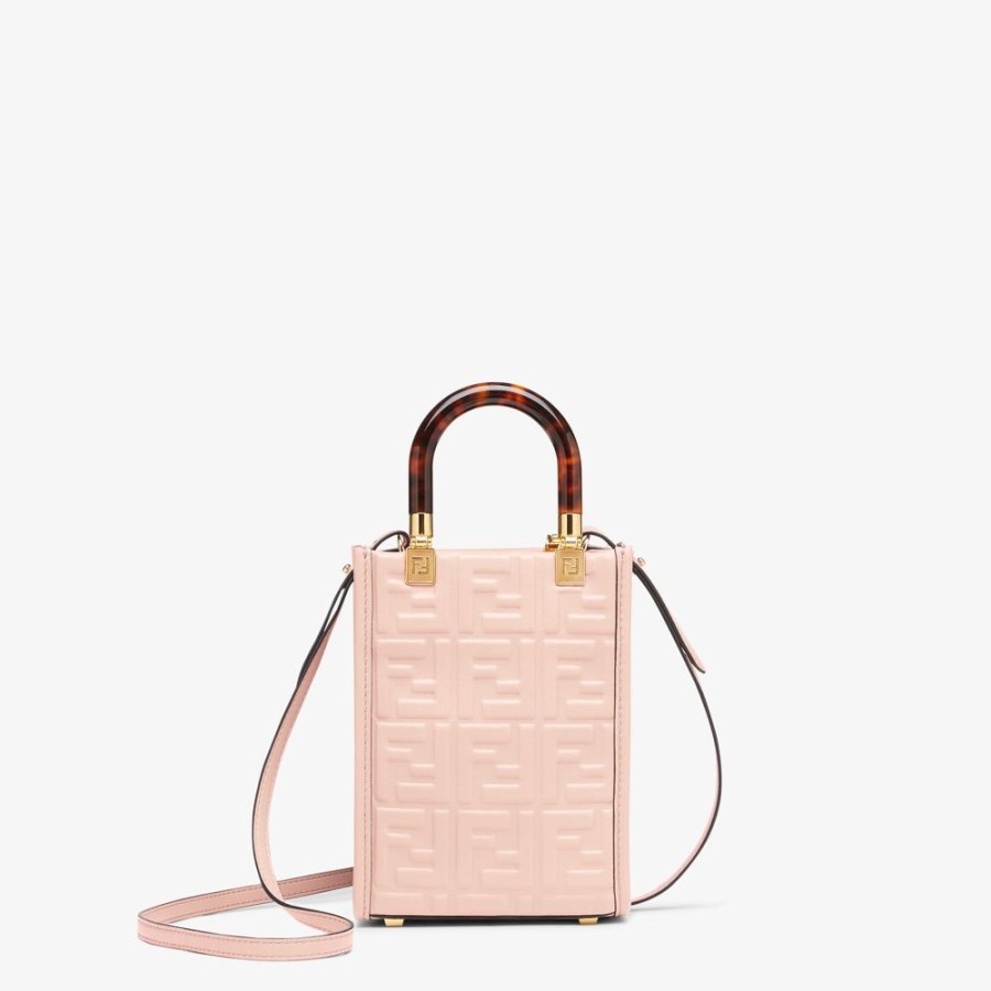 Damen Fendi Mini-Taschen | Mini-Tasche Aus Leder In Rosa