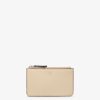 Damen Fendi Kartenetuis Und Kleine Accessoires | Pochette Aus Leder In Beige