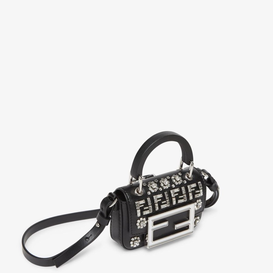 Damen Fendi Miniature Taschen | Mini Bag Aus Leder In Schwarz